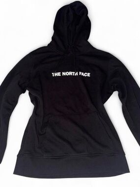 The North Face Black Pullover Hoodie with White Logo